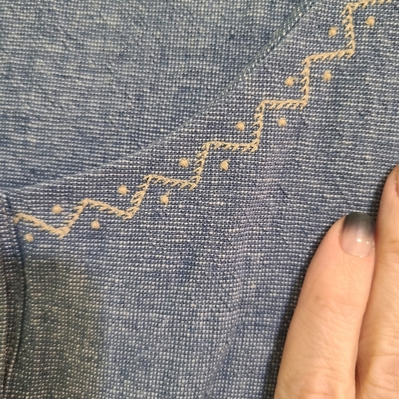 I ♡ ronson Linen And Cotton Vlend dress Size M - Picture 4 of 5